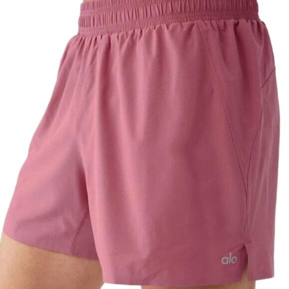 Alo Yoga Adapt Running Shorts XL Mars Clay Red Athletic Training Gym - Picture 1 of 11